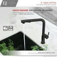 thumbnail image 2 of Stylish Latina One-Handle Matte Black Pull Down Kitchen Faucet Ht 13" K-146N, 2 of 14