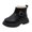 Black, variant on Akiihool Baby Booties Girls Girl's Shoes Lined Knee High Toddler First Walker Warm Winter Crib Shoes (Beige,11.5)
