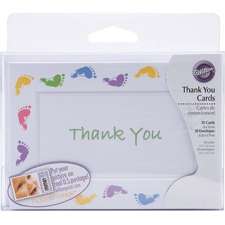Wilton Baby Feet Thank You Cards, 1 Ct