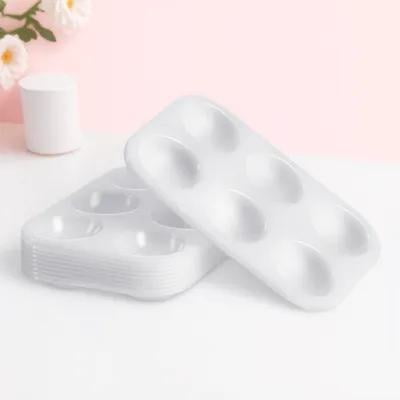 CATIEBYE 12Ud Paletas Plásticas Para Pintura Con Estructura Duradera Y 6 Separadores