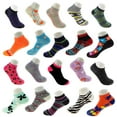 thumbnail image 3 of 6 Pairs - Women's Socks - Ankle Cut, Low Cut, No Show, Footie, Casual Girls in 60 Colorful Patterns (Size 9-11), 3 of 5