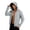 Gray, variant on Stamzod Fishing Shirts for Men Long Sleeve Zip Up Sun Hoodie with Mask And Brim Uv Protection Rash Guard Black XL