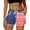 A | Usa Flag, variant on Women Summer Board Shorts Hawaiian Tropical Print Beach Swim Shorts with Pockets