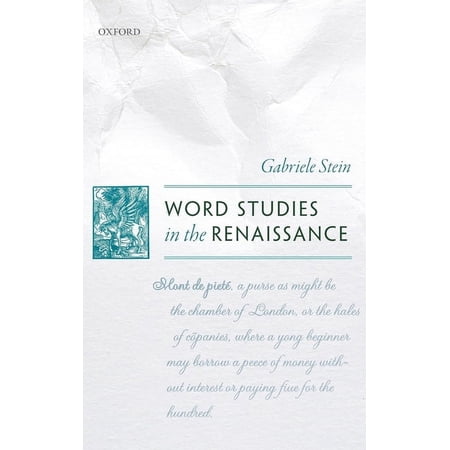 Word Studies in the Renaissance (Hardcover)