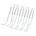 thumbnail image 3 of 10 piezas de tzitzits tradicionales judíos, tzitzits de jeans, borlas, decoración judía Azul Blanco, 3 of 9