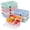 8 Pack（light colour), variant on 4 Pack Bento Lunch Box Set 3 Compartment Wheat Straw Meal Prep Food Storage Containers Plastic  Microwave And Dishwasher Safe(jewel Brights)