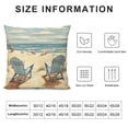 thumbnail image 5 of Chilfamy Storybook Illustration Fashion Style Dirt-Resistant Throw Pillow Covers for Couch Sofa Bed Living Room Bedroom Pillowcase, Suitable for Home Decor, 1PC 24x24in, 5 of 5