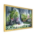 thumbnail image 2 of Designart 'Abstract Tropical Plants Oasis' Farmhouse Framed Art Print, 2 of 4