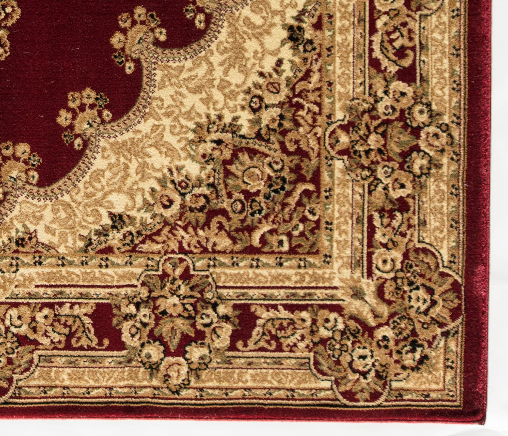 Rugs America Vista 807-RED Kerman Red Oriental Traditional Red Area Rug, 7'10"x10'10"