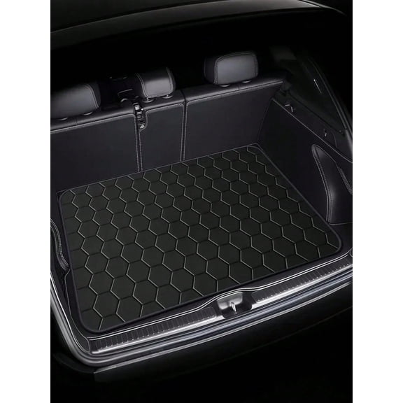Hexagonal Car Trunk Mat Waterproof Dustproof Scratch Resistant Cargo Liner for SUV Sedan Hatchback Non Slip Easy Clean