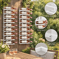 2-set 8 Tier Wall Mount Wine Rack (16 Tiers) Racks For Bottles Display ...