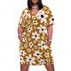 thumbnail image 2 of Vestido de bolsillo suelto Campo de margaritas vestidos de noche vestidos de mujer con mangas largas, 2 of 7