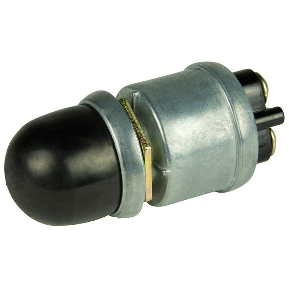 BEP Marine 1001508 2 Position for 35 Amp SPST Heavy Duty Push Button Switch with Cover - Off & On
