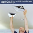 thumbnail image 4 of Triani 8Pcs Strong Magnetic Vent Covers 6.5" Round White Air Vent Covers Well-Fitting Floor Vent Covers for Steel Vents Ceiling Wall AC Registers HVAC, 4 of 7