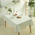 Asahi Table Cloth Solid Color Simple Waterproof Solid Color Coffee