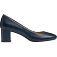 thumbnail image 2 of Women's Aerosoles Platinum Eye Candy Pump Navy Leather 9 M, 2 of 5
