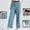 Green, variant on Summer Pants Women Women's Two-wear Foot Mouth Hanging Feeling Sports Pants Loose Straight Casual Bottom Wide Leg Pants Large Size Bundle Foot Anti-mosquito Running Pants Summer 10