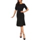 thumbnail image 2 of INSPIRE CHIC Vestido de cóctel para mujer con mangas de cuentas, vestido formal de invitada de boda, bodycon midi, negro, 2 of 6