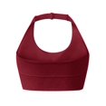 thumbnail image 5 of Halter Bra Bras for Women Breathable Bras for Women Minimalist Back Bra Low-impact Yoga Sports Bralettes Light Support Back Bra Back Support Bra Crossover Bra Low Back Bra Lift Support Bra, 5 of 9