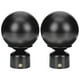 thumbnail image 2 of Decorative Curtain Rod Finials Classic Cage Design Iron End Caps For Curtain Rods Living Room Bedroom Windows Decoration 2Pcs, 2 of 4