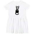 thumbnail image 3 of Inktastic Skeleton Cat Girls Toddler Dress, 3 of 5