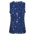 thumbnail image 4 of QASIEATN Women Print Daily Summer Shirts for Women's O Neck Tank Tops Print Blouse Sleeveless Workout Shirts Casual Loose Tees, 4 of 9