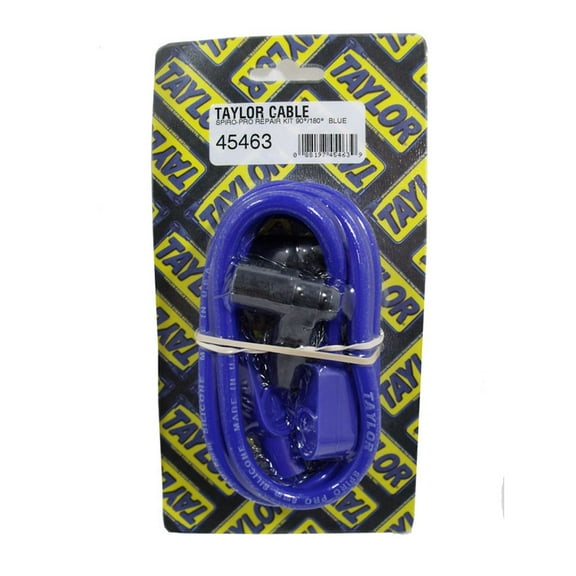 Taylor Cable 45463 Blue 8mm Spiro-Pro Spark Plug and Coil Wire Repair Kit