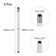 thumbnail image 2 of 5pcs Stylus Pens for Touch Screens Capacitive Stylus Universal Tablet Pen, White, 2 of 6