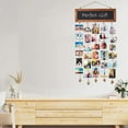 thumbnail image 5 of Giyblacko HangsPhoto Frame Collag E Photo Hanging Display Panel Wooden Antique Frame For Wall Decor And Dorm Room Decoration With Chalkboard And 30 Clips, 5 of 9