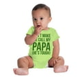 thumbnail image 4 of Dont Make Me Call My Papa He's Tough Romper Boys or Girls Infant Baby Brisco Brands 12M, 4 of 6