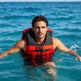 thumbnail image 4 of Flotation Jacket,High Buoyancy Oxford Fabric Safety Vest With Quick Release Buckles,Water Resistant Floating Gilet For Fishing Swimming Car Emergency(Red), 4 of 6