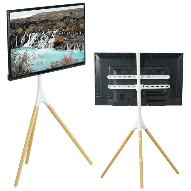 VIVO White Artistic Easel 45" to 65" Screen Studio TV Display Stand
