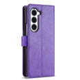 thumbnail image 5 of For Samsung Galaxy Z Fold 5 Phone Case Wallet,[RFID-Blocking] [Card Holder/Cash Slots] [Kickstand] Magnetic Clasp Leather Protective Flip Cover Men Women for Samsung Galaxy Z Fold 5,Purple, 5 of 8