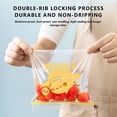 thumbnail image 6 of Thickened Self-Sealing Food Storage Bags, Assorted Sizes (15 Large, 20 Medium, 30 Small) – Reusable Airtight Fresh-Keeping Bags for Fruits, Vegetables, Meat & Snacks, Food Grade PE, 65 Count, 6 of 6