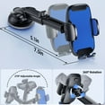 thumbnail image 5 of YOOVEE Car Phone Holder - Upgraded 360° Rotatable for Dashboard, Windshield & Air Vent Mount for 4.0"-7.0" Phones (iPhone, Google Pixel, Samsung Galaxy, Motorola, Huawei), Blue, 5 of 7