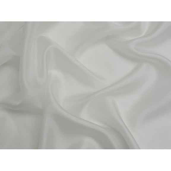 Silk Chiffon Dress Fabric - White Chinese Paj - per yard