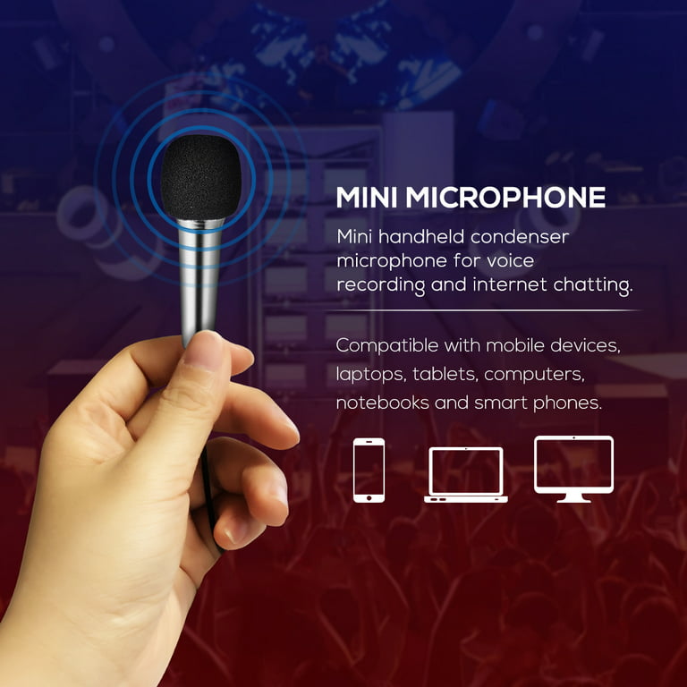 Portable Mini Microphone Condenser Microphones Karaoke Handheld