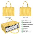 thumbnail image 2 of Large Capacity Tote Bag,Yellow Lemon Fruit Shapes Orange Pattern Handbag Fashion Luxury Tote Bag,15.7"x13"x 5.1" Inches,Laptop Compatible, 2 of 6