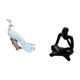 thumbnail image 5 of Escultura De Pavo Real Con Forma De Pensador Abstracto, Figura Decorativa Para Jardín, Artesanía, Estatua Para Decoración Del Hogar, Patio, Mesa, Sala De Estar, Estantería De Oficina., 5 of 8