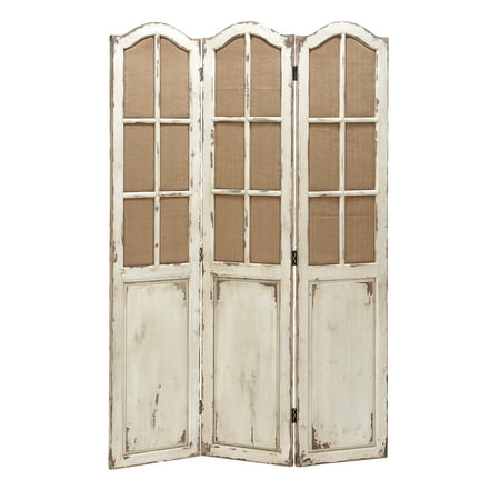 Simple And Elegant Folding Wooden Screen With Paneled Design