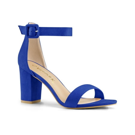 

Allegra K Women s Sandals High Heels Chunky Heels Ankle Strap Sandals