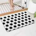 thumbnail image 4 of Soccer Ball Pattern Bathroom Rugs Mat,Non Slip Microfiber Bathroom Rug,Rubber Backing,Soft Bathroom Mats for Bathroom Floor,Tub and Shower,17x27in(43x68cm), 4 of 5
