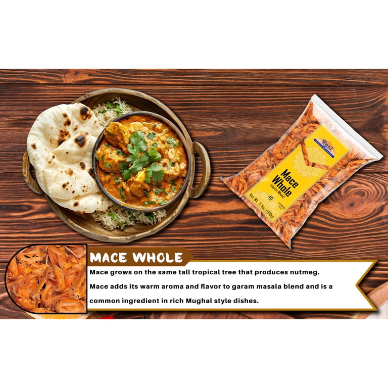 Rani Brand Ground Mace (Javathri) Powder - 2.5oz (70g) All Natural, Vegan, Kosher Spice For Indian Cooking