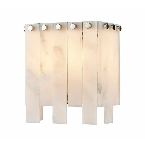 2 Light Wall Sconce-8 inches Tall and 7.5 inches Wide-Polished Nickel Finish Bailey Street Home 372-Bel-4961850