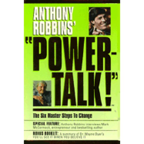 Pre-Owned Powertalk!: The Six Master Steps to Change (Audiobook On Cassette Tape) by Anthony Robbins, Mark McCormack