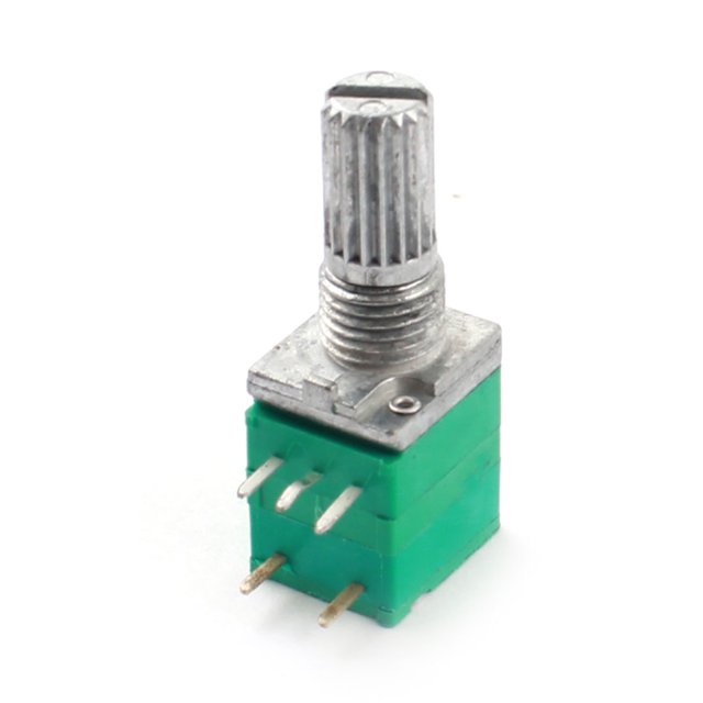 Unique Bargains 50K Ohm 6mm Knurled Shaft Linear Rotary Adjustable Taper Potentiometer Switch