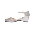 thumbnail image 3 of ZAPATILLAS TACONES CUÑA VESTIR LEON NIÑA PLATA TEXTIL 1680 Leon 1680p, 3 of 3