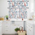 thumbnail image 3 of Summer Oceans Kitchen Curtains Valances and Tiers Set of 3 Orange Blue Octopus Corals Shells Coastal Tier Curtains and Valance with Rod Pocket for Small Windows, 27.5"x36", 3 of 9