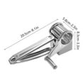 thumbnail image 3 of LSLJS Stainless Steel Cheese Planer Hand-cranked Rotary Cheese Grater Cheese Cheese Planer Three-in-one, Grater Cheese, 3 of 9