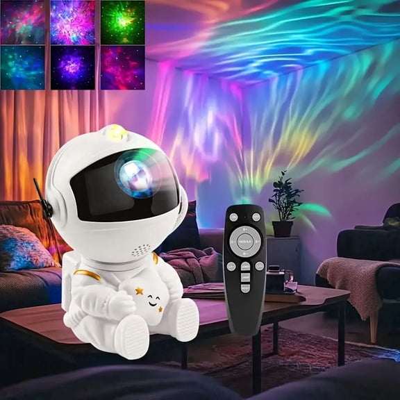 Astronaut Light Projector with Remote,360° Adjustable Star Projector Night Light for Home Bedroom Room Decor,Christmas,Birthday Gifts for Adults,Teens,Kids